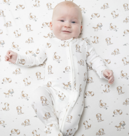 Angel Dear Explorer Puppy Blue 2 Way Zipper Footie