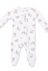 Angel Dear Explorer Puppy Blue 2 Way Zipper Footie