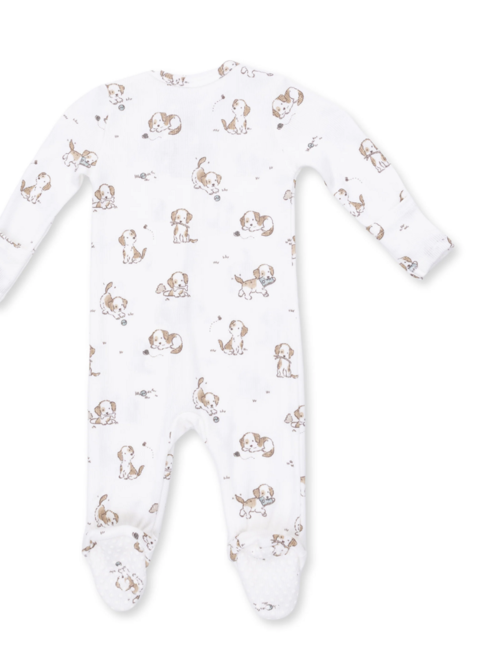 Angel Dear Explorer Puppy Blue 2 Way Zipper Footie