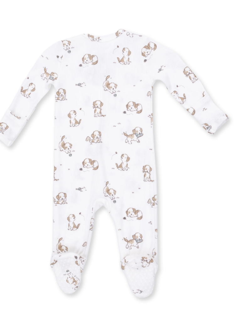 Angel Dear Explorer Puppy Blue 2 Way Zipper Footie