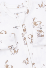 Angel Dear Explorer Puppy Blue 2 Way Zipper Footie