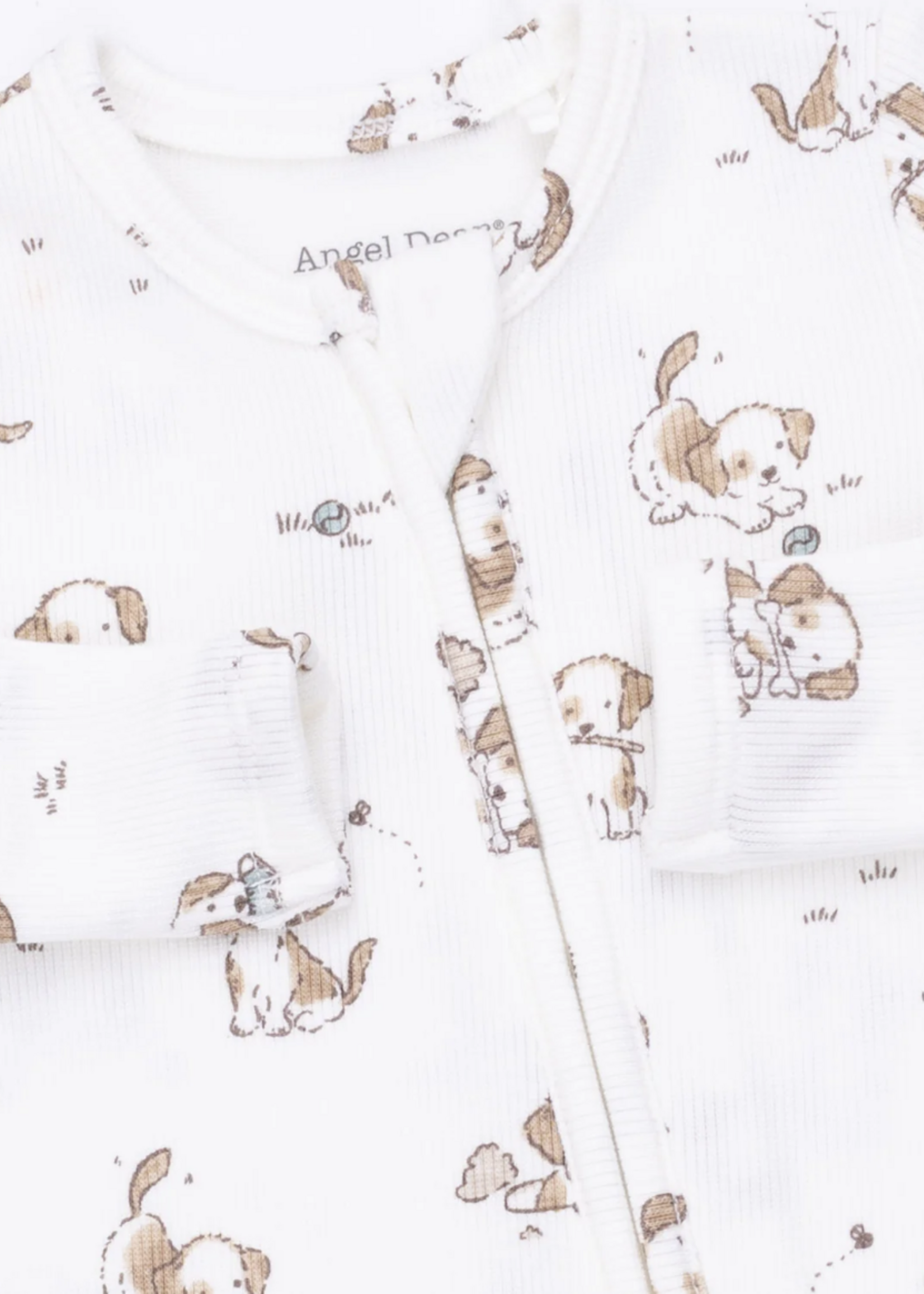 Angel Dear Explorer Puppy Blue 2 Way Zipper Footie