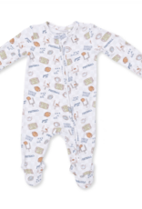 Angel Dear Football Check 2 Way Zipper Footie