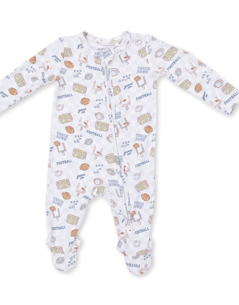 Angel Dear Football Check 2 Way Zipper Footie