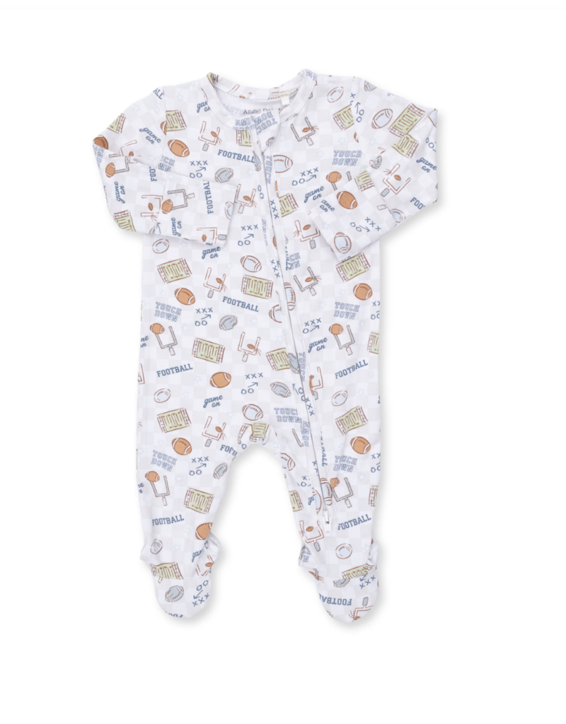Angel Dear Football Check 2 Way Zipper Footie