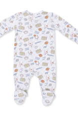 Angel Dear Football Check 2 Way Zipper Footie