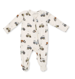 Angel Dear Future Farmer 2 Way Zipper Footie