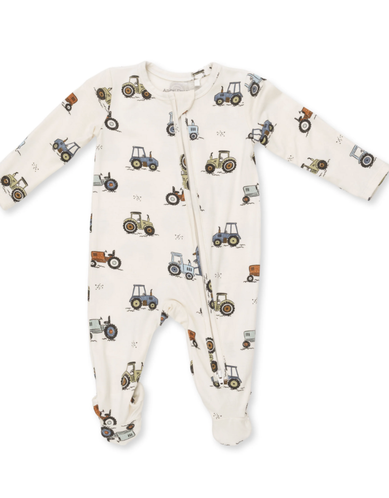 Angel Dear Future Farmer 2 Way Zipper Footie
