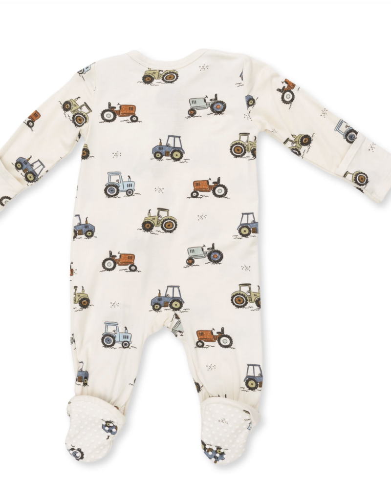 Angel Dear Future Farmer 2 Way Zipper Footie