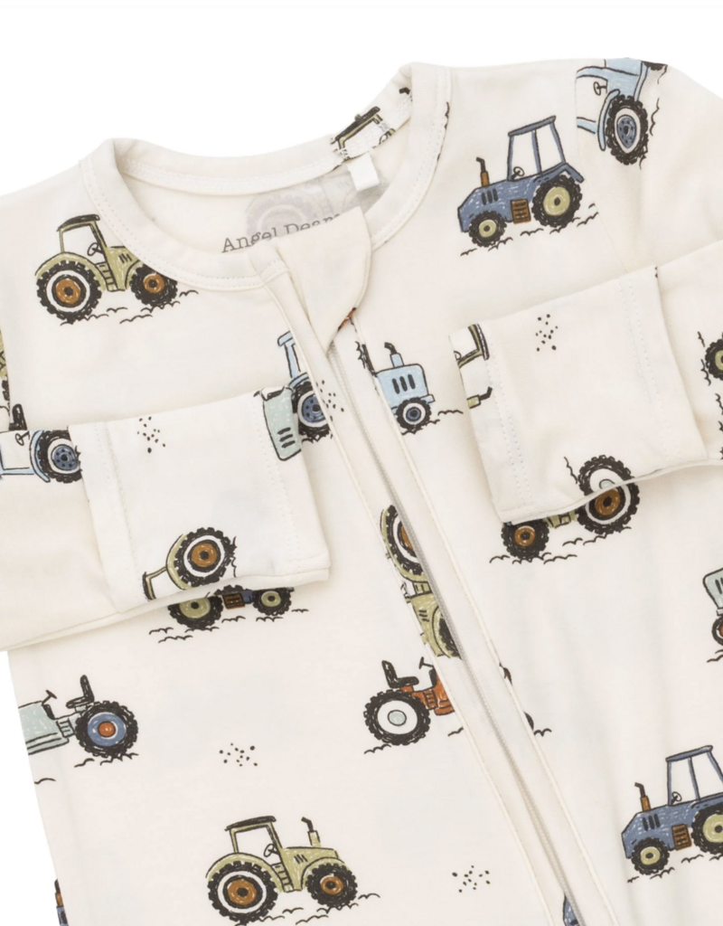 Angel Dear Future Farmer 2 Way Zipper Footie