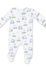 Angel Dear Golf Carts Blue 2 Way Zipper Footie