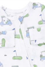 Angel Dear Golf Carts Blue 2 Way Zipper Footie