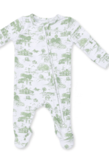 Angel Dear Golf Toile Green 2 Way Zipper Footie