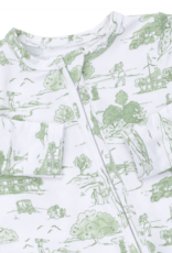 Angel Dear Golf Toile Green 2 Way Zipper Footie