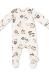 Angel Dear Love you A Latte 2 Way Zipper Footie