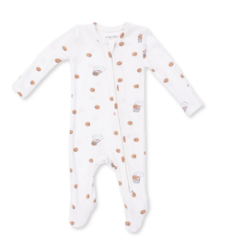 Angel Dear Mini Basketballs 2 Way Zipper Footie