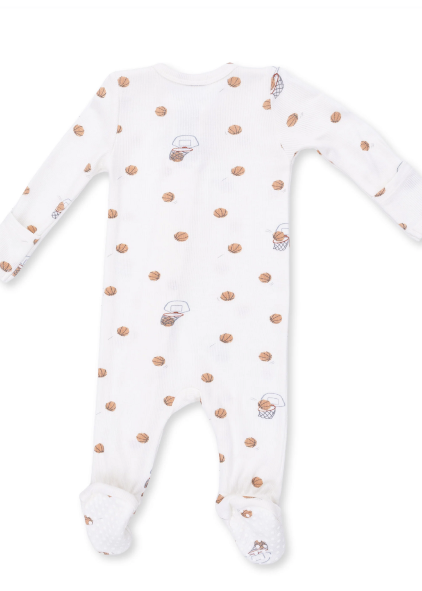 Angel Dear Mini Basketballs 2 Way Zipper Footie