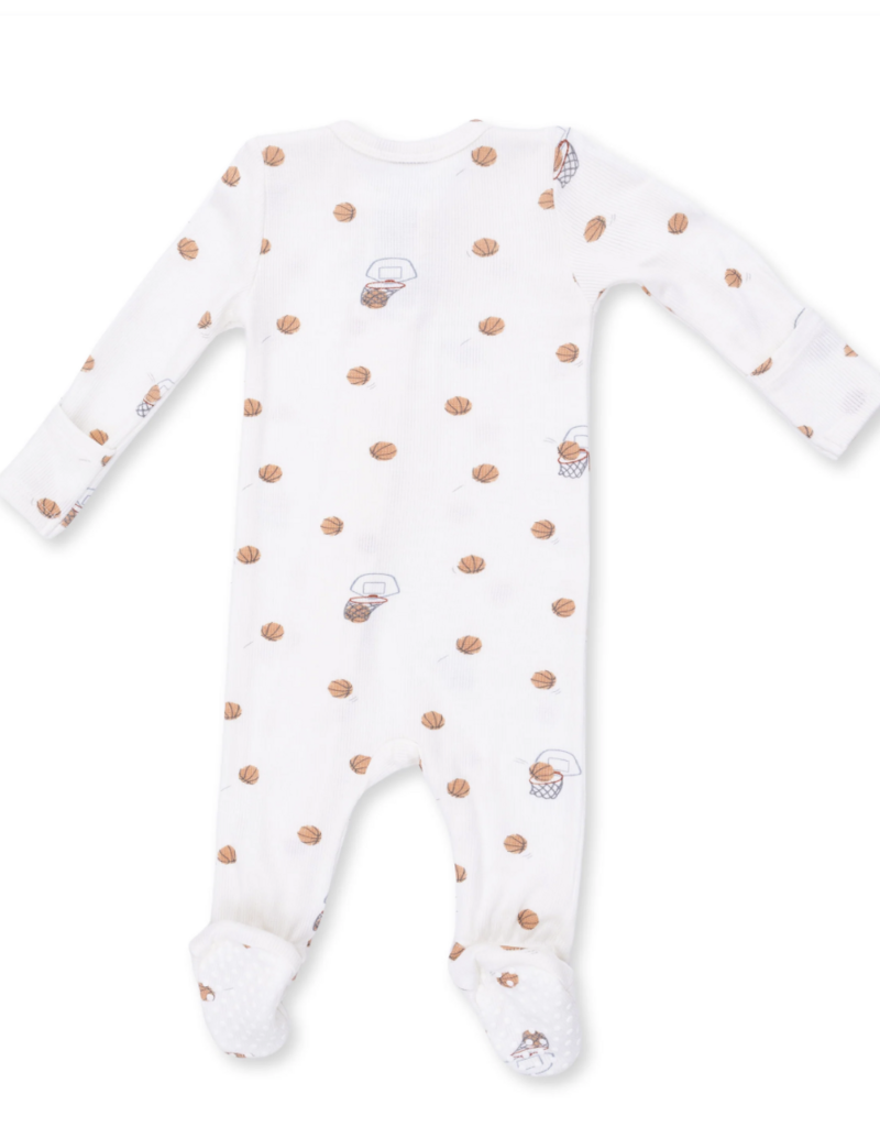 Angel Dear Mini Basketballs 2 Way Zipper Footie