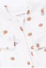 Angel Dear Mini Basketballs 2 Way Zipper Footie