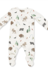 Angel Dear Northern Woodland Animals 2 Way Zipper Footie