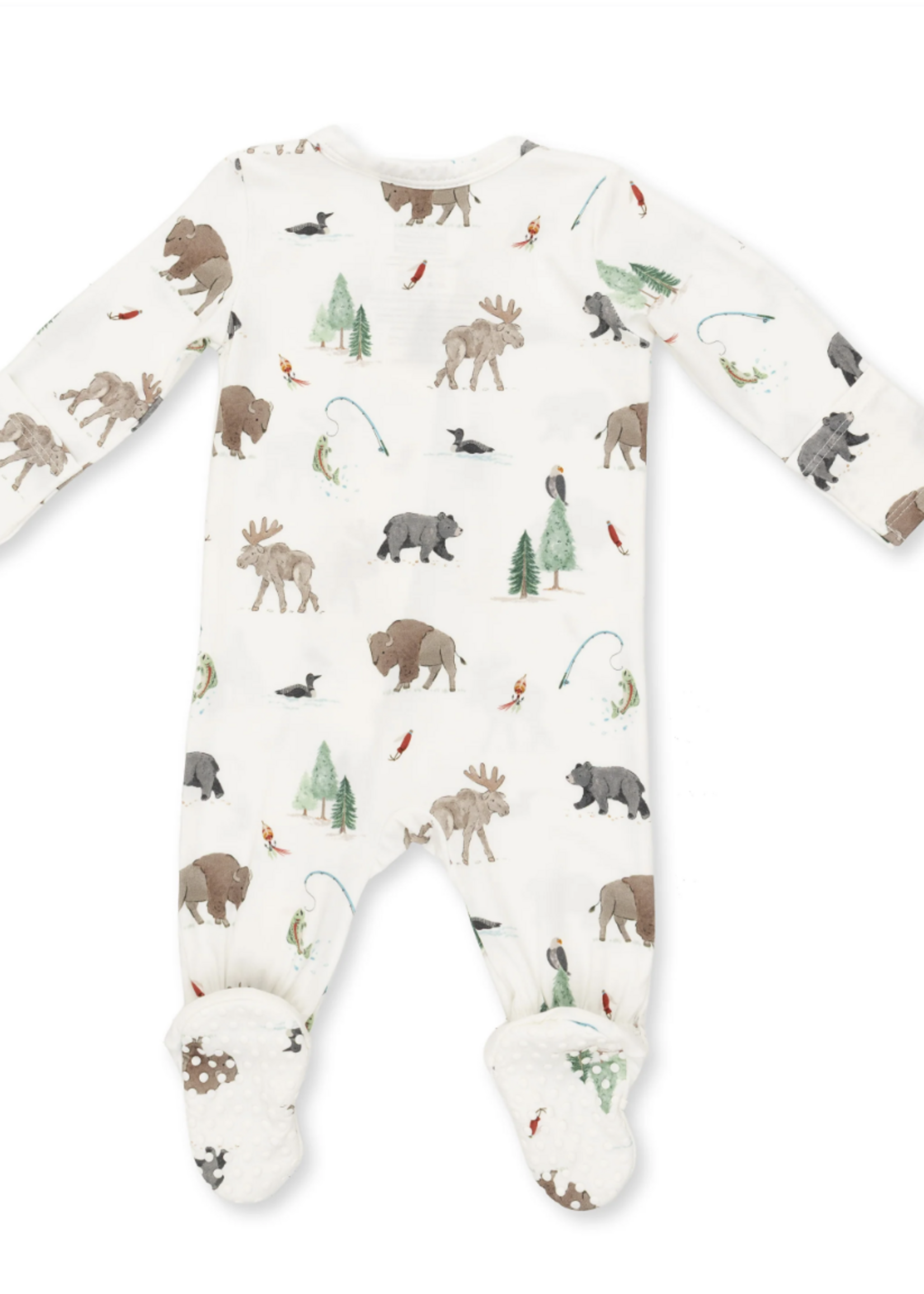 Angel Dear Northern Woodland Animals 2 Way Zipper Footie