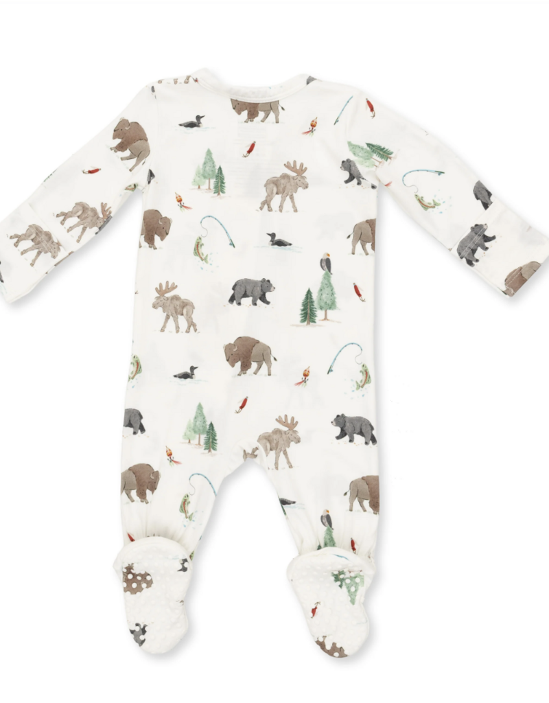 Angel Dear Northern Woodland Animals 2 Way Zipper Footie