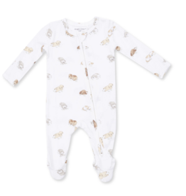 Angel Dear Puppy Snuggle Club 2 Way Zipper Footie