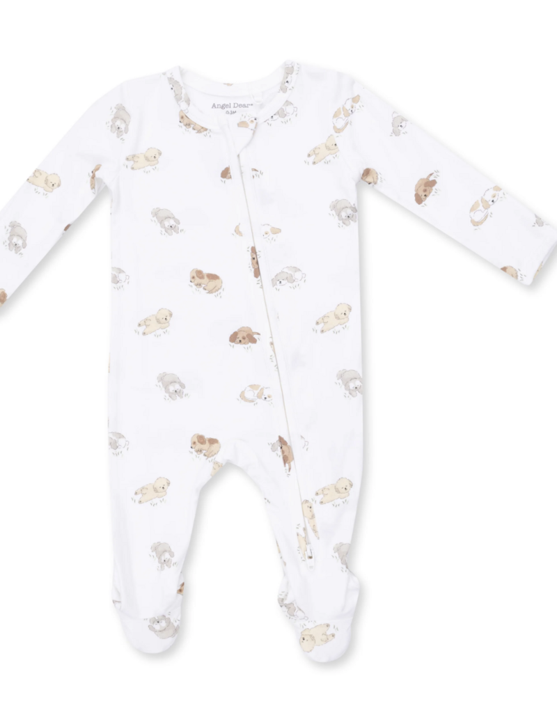Angel Dear Puppy Snuggle Club 2 Way Zipper Footie