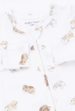 Angel Dear Puppy Snuggle Club 2 Way Zipper Footie