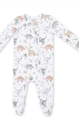 Angel Dear Sweet Baby Dinos 2 Way Zipper Footie