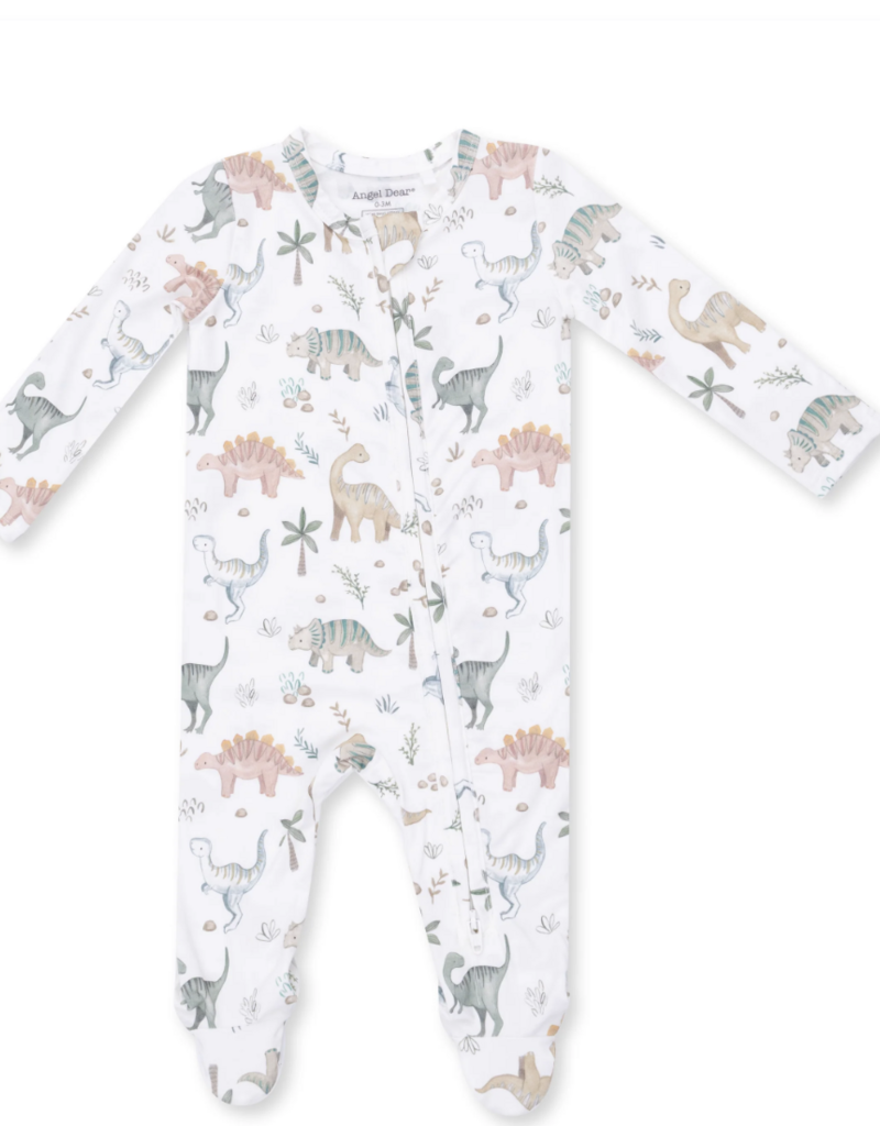 Angel Dear Sweet Baby Dinos 2 Way Zipper Footie