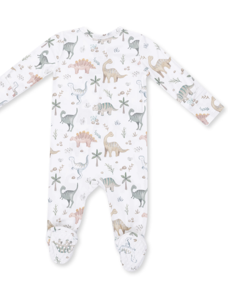 Angel Dear Sweet Baby Dinos 2 Way Zipper Footie