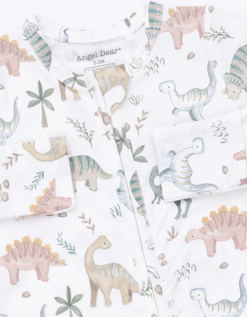 Angel Dear Sweet Baby Dinos 2 Way Zipper Footie