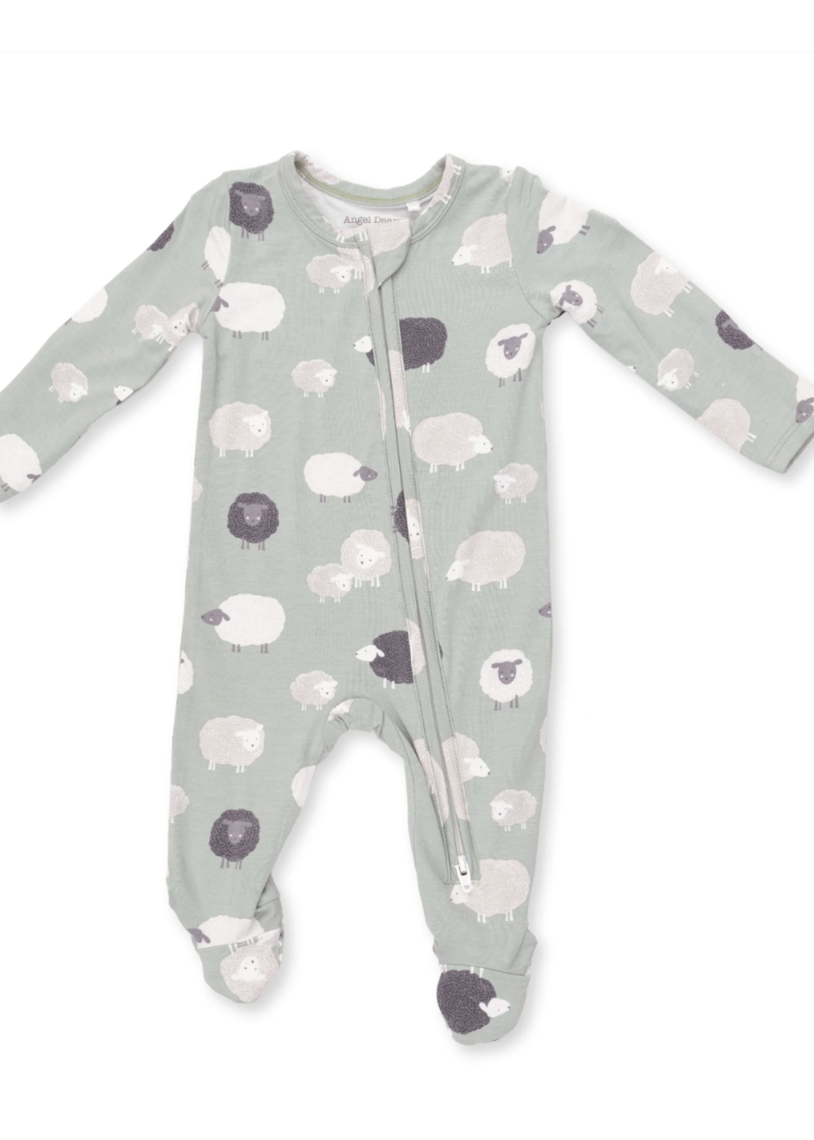 Angel Dear Black Sheep 2 Way Zipper Footie