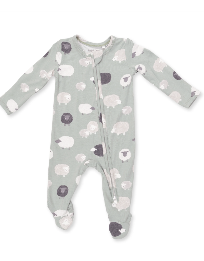 Angel Dear Black Sheep 2 Way Zipper Footie