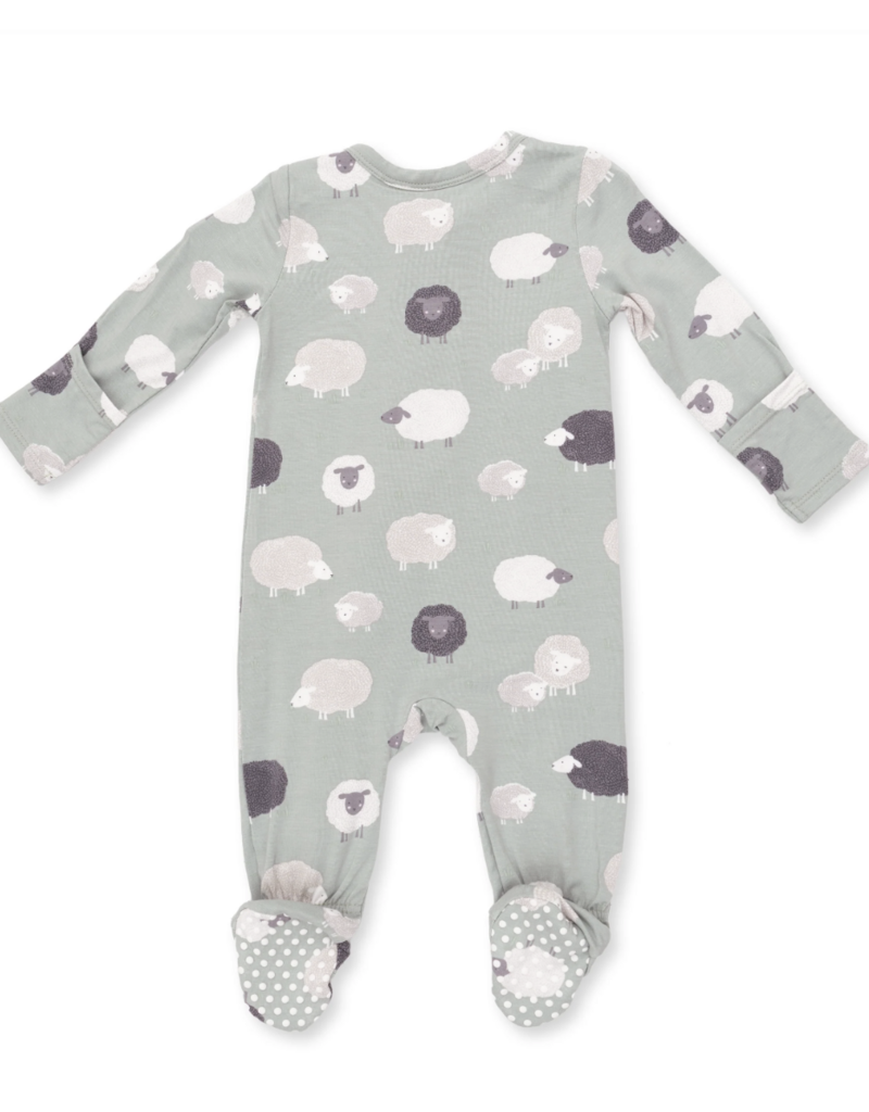 Angel Dear Black Sheep 2 Way Zipper Footie