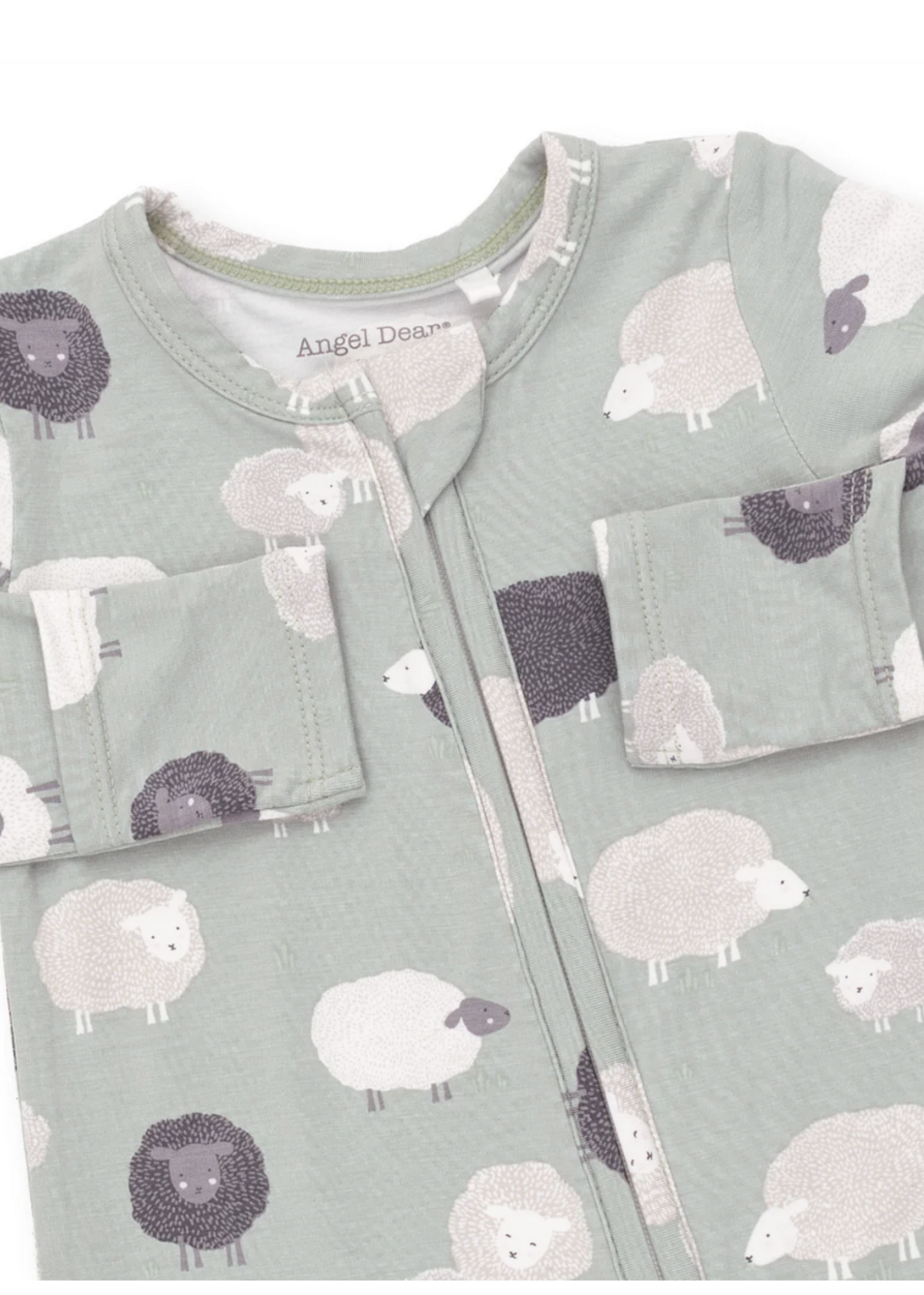 Angel Dear Black Sheep 2 Way Zipper Footie