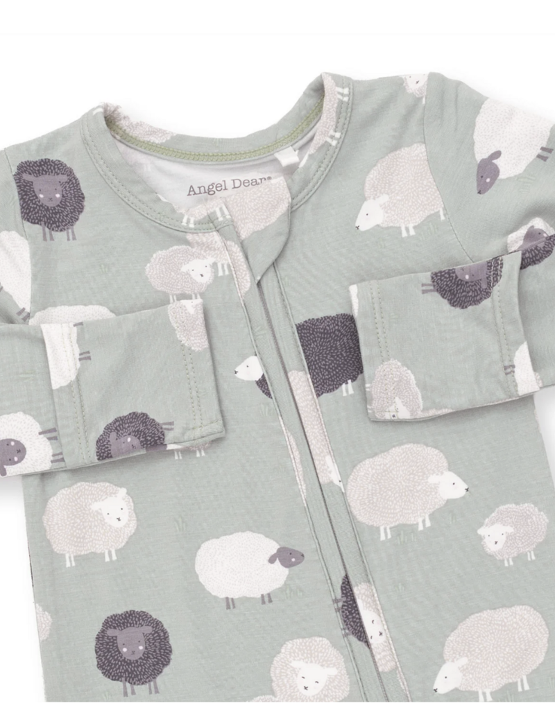 Angel Dear Black Sheep 2 Way Zipper Footie