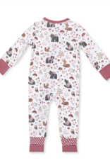 Angel Dear Southern Woodland Animals Pink Convertible Romper