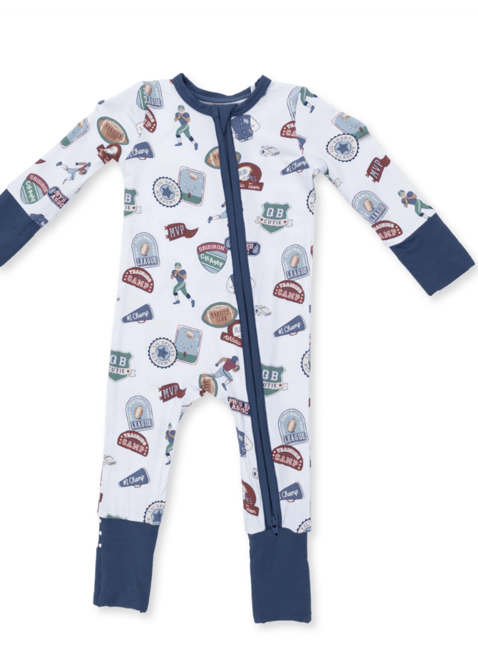 Angel Dear Football Patches Convertible Romper