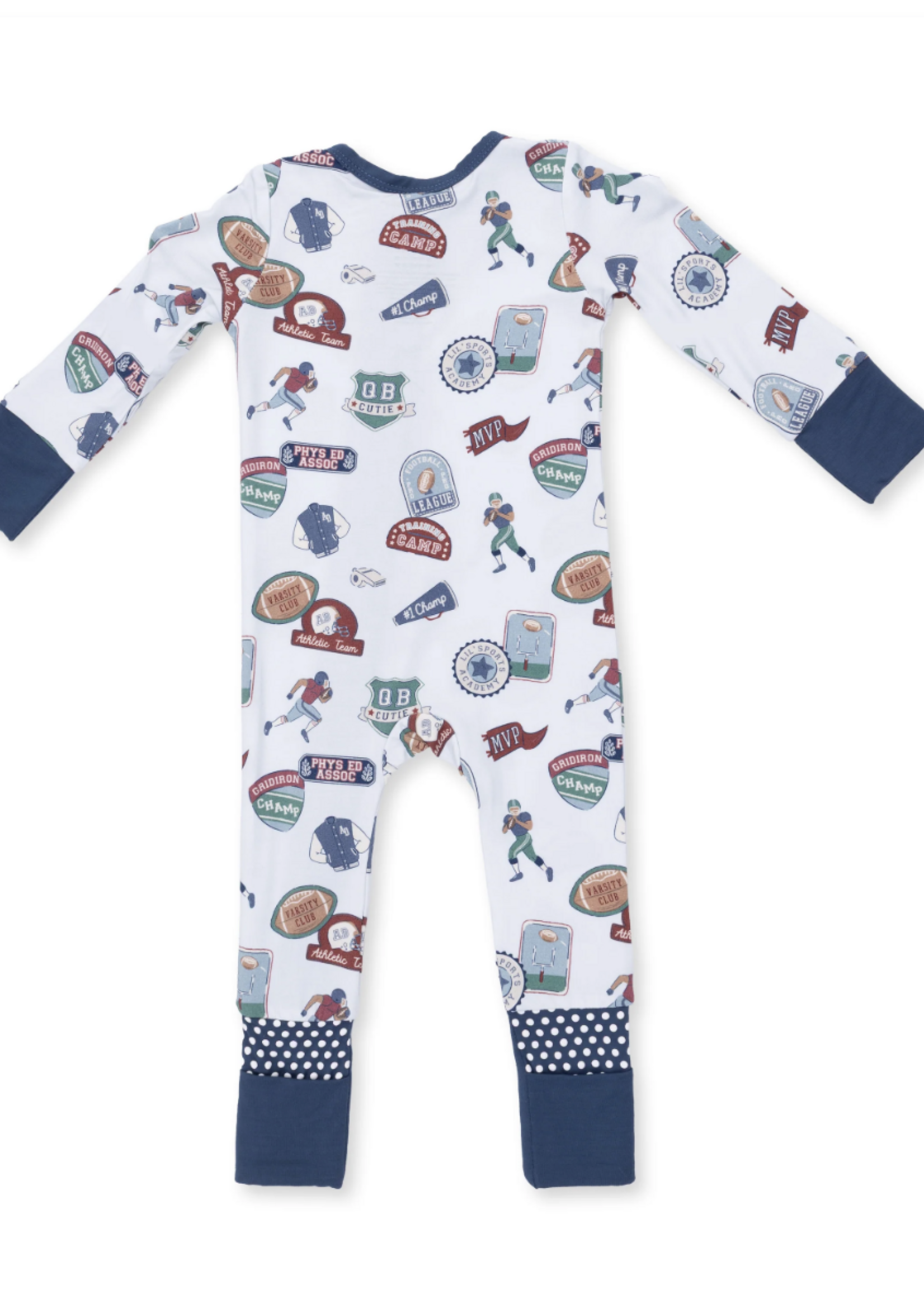 Angel Dear Football Patches Convertible Romper