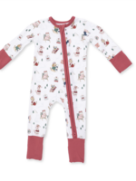 Angel Dear Winter Sports Dogs Pink Convertible Romper