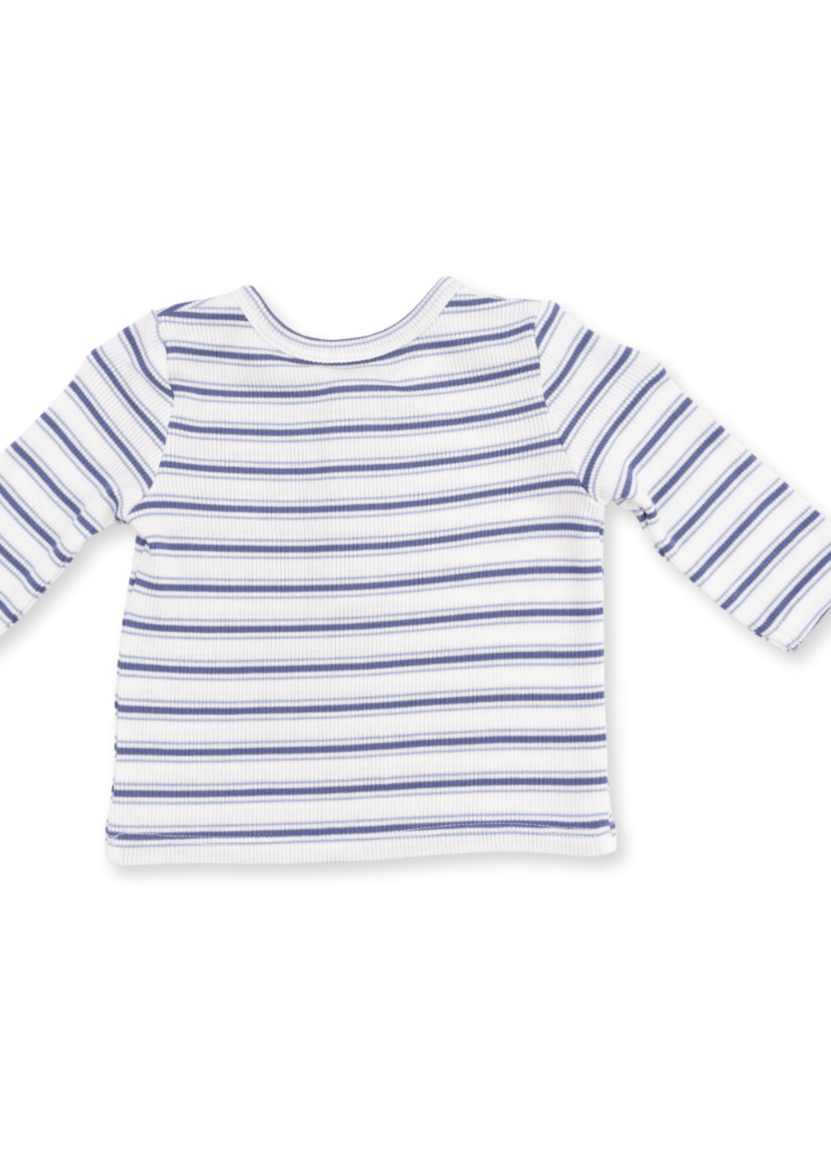 Angel Dear Vintage Stripe Blue L/S Henley Play Set