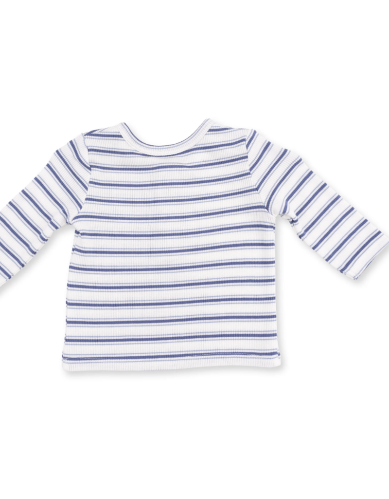 Angel Dear Vintage Stripe Blue L/S Henley Play Set