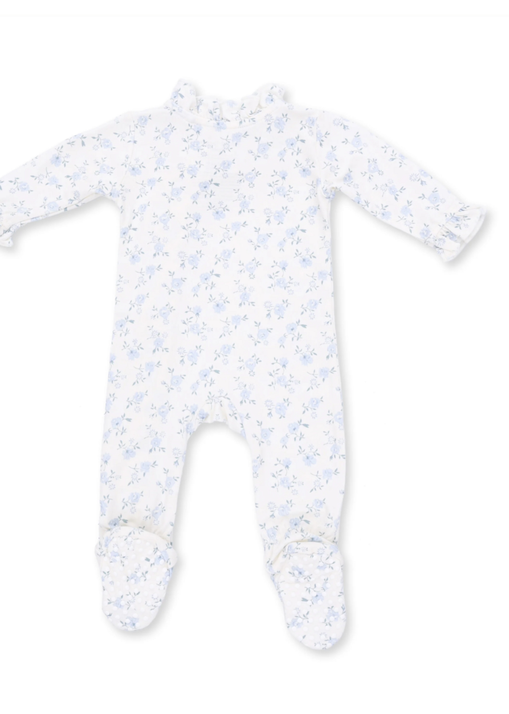 Angel Dear Rose Briar Kimono Ruffle Snap Footie