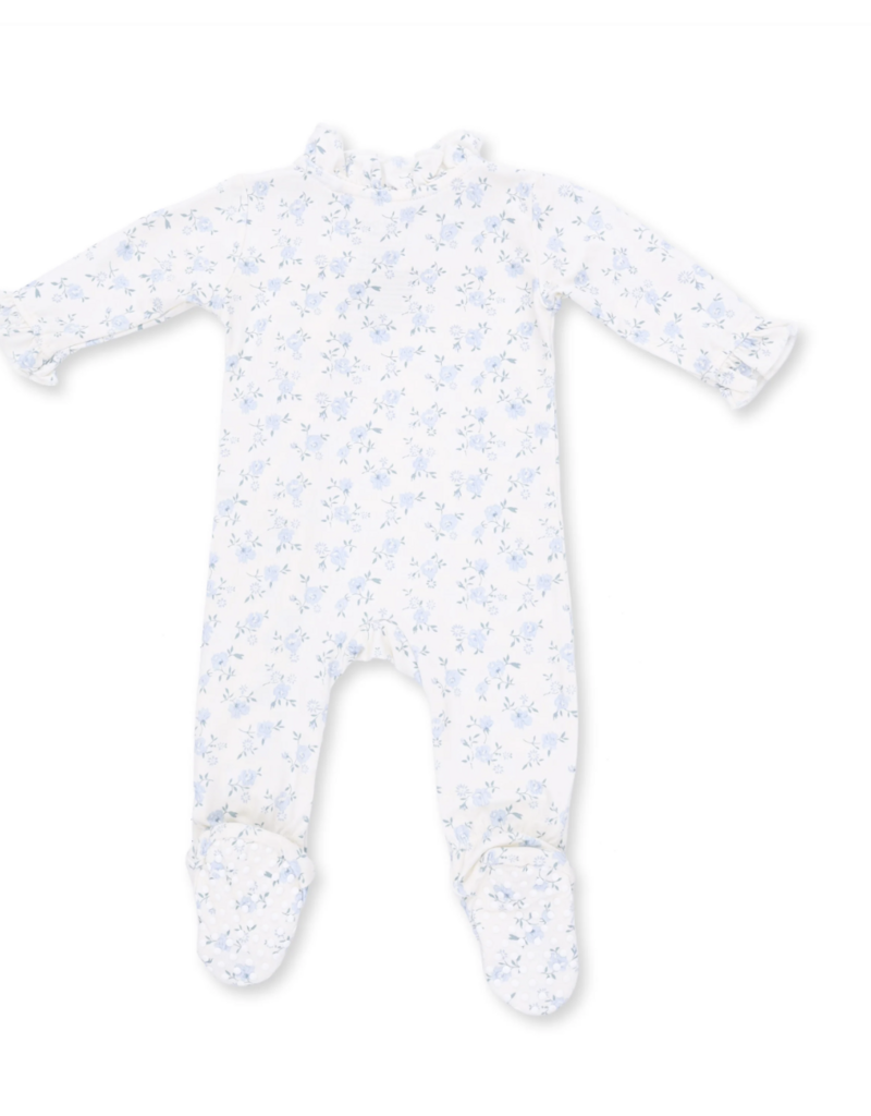 Angel Dear Rose Briar Kimono Ruffle Snap Footie