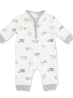Angel Dear Vintage Airplane Pilots Zip Neck Romper
