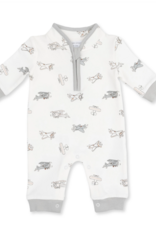 Angel Dear Vintage Airplane Pilots Zip Neck Romper