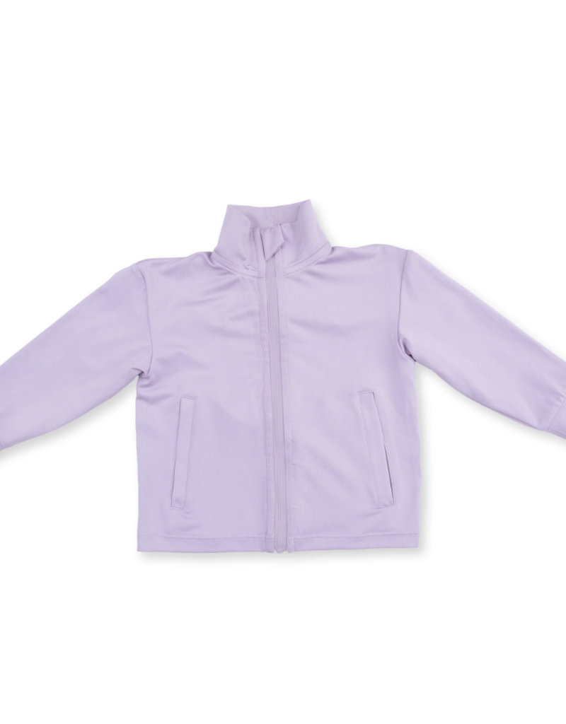 Angel Dear Tiny Tumblers Activewear Lilac Mock Neck Active Jacket