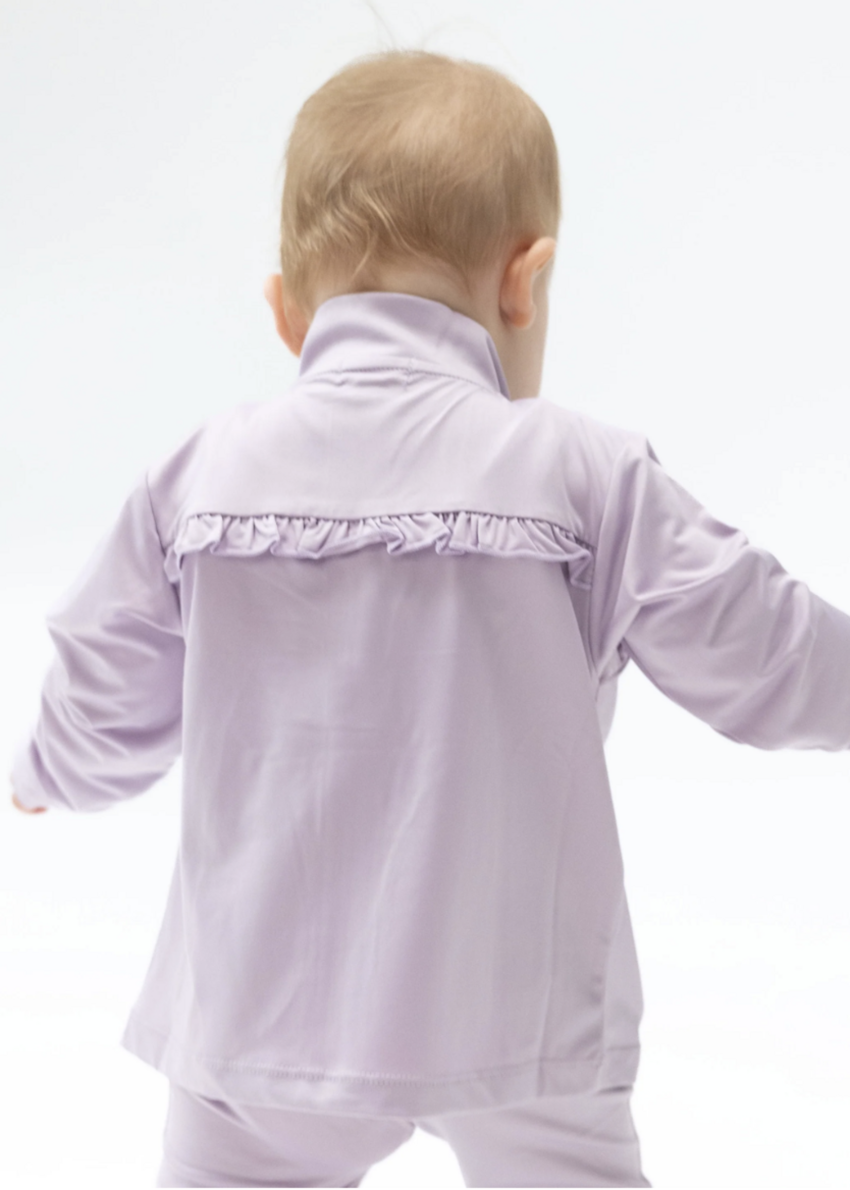 Angel Dear Tiny Tumblers Activewear Lilac Mock Neck Active Jacket